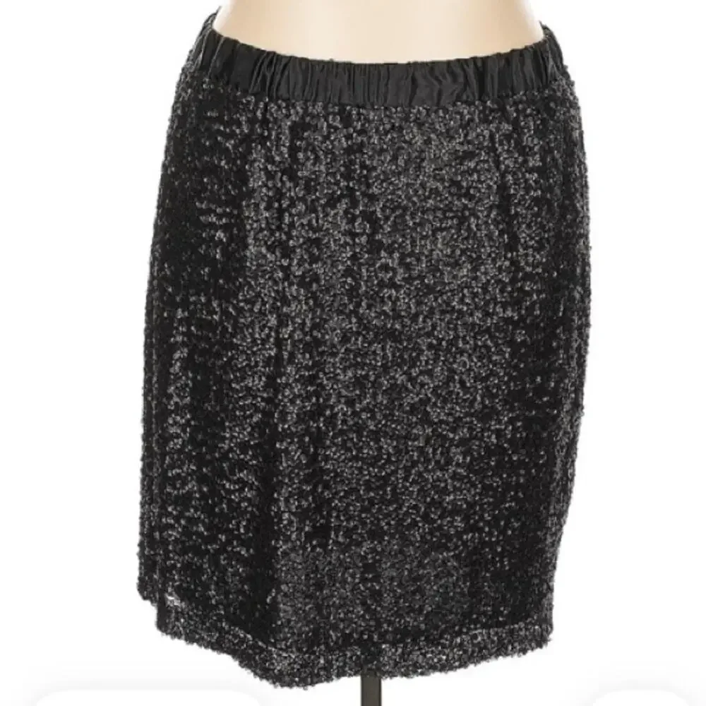 Lane Bryant Black Sequin Skirt